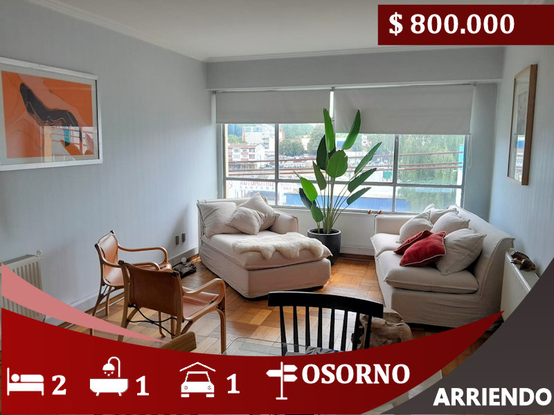 Se Arrienda excelente departamento ubicación central en Osorno